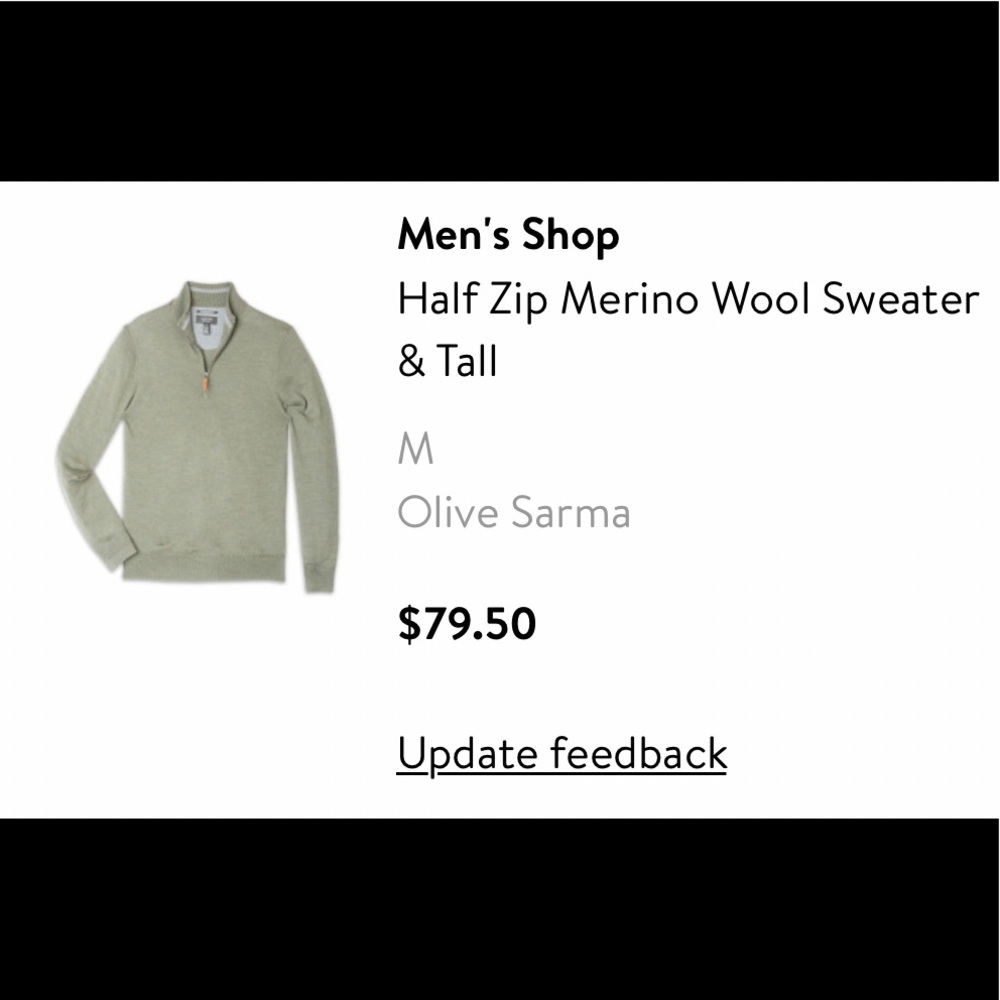 1/4 Zipup Sweater